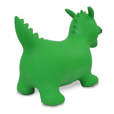 Hüpftier Drache grün mit Pumpe