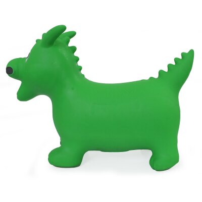 Hüpftier Drache grün mit Pumpe