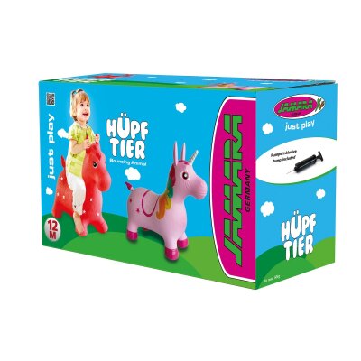 Hüpftier Einhorn bunt mit Pumpe