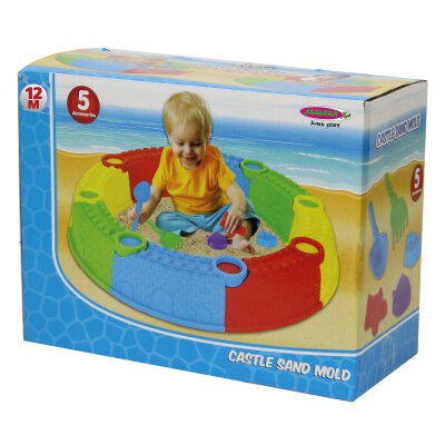 Sandkasten Burg steckbar 13tlg