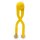 Snow Play Schneeballzange 38cm gelb