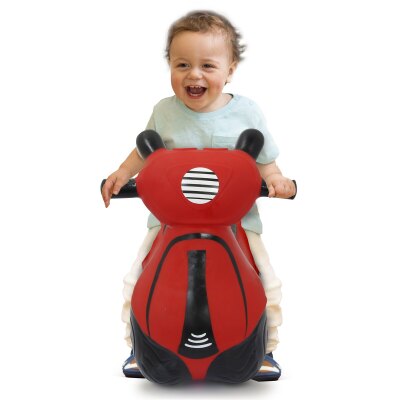 Hüpfroller rot mit Pumpe