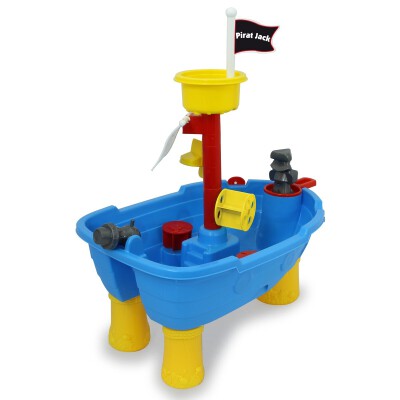 Sand- und Wasserspieltisch Pirat Jack 21 Teile
