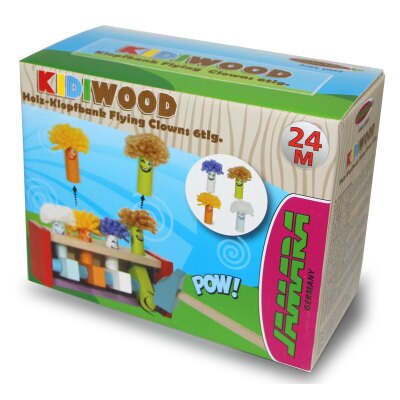 Holzspielzeug Kidiwood Klopfbank Flying Clowns 6tlg.