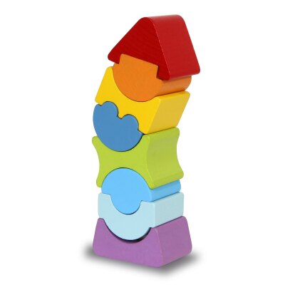 Holzspielzeug Kidiwood Stapelturm 8tlg.