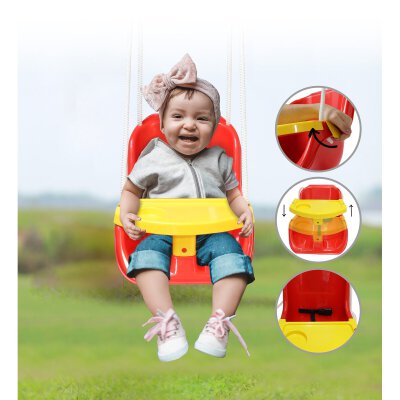 Babyschaukel Comfort Swing rot 2in1