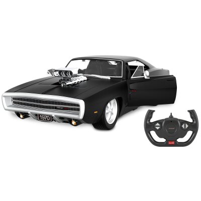 Dodge Charger R/T 1970 1:16 schwarz 2,4GHz Tür manuell