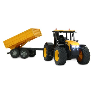 JCB Fastrac Traktor mit Kippanhänger 1:24 2,4GHz