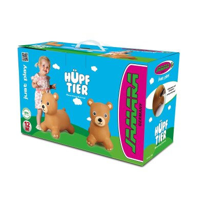 Hüpftier Bär mit Pumpe