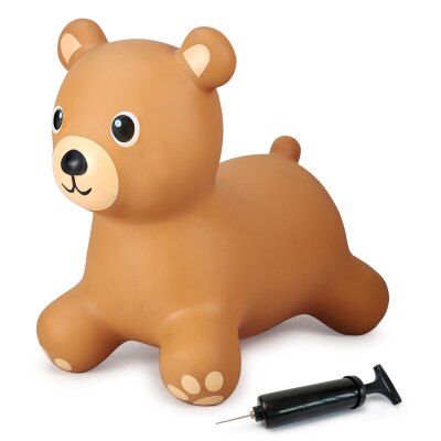 Hüpftier Bär mit Pumpe