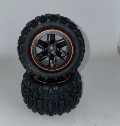 Komplettrad Truggy Hyper Go orange  80x45mm