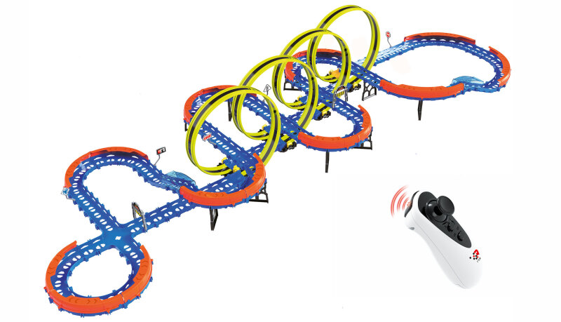 RC Magic Traxx Glow 113-teilig mit zwei Rennfahrzeugen