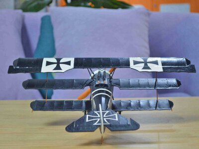 Holzbausatz Fokker Dr. 1 / 357 mm