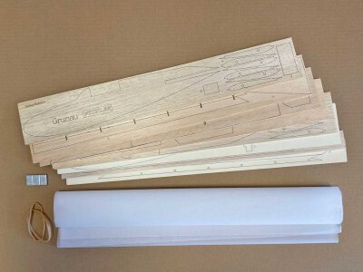 Wurfgleiter Balsa Quicky Kit Grunau Baby / 1000 mm