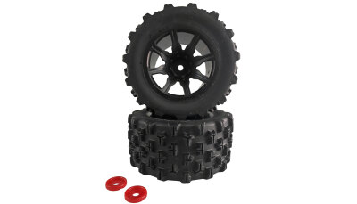 Kompletträder Grob Hyper Go 1:14 Sandbuggy, 2...