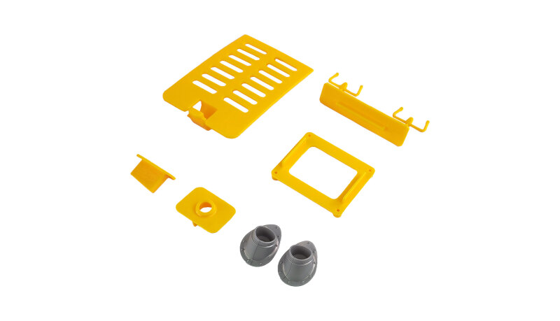 Kunststoffteile Rumpf Set Beech D17S gelb