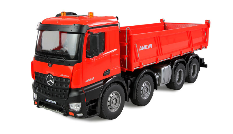Mercedes-Benz Arocs Muldenkipper 8x4/4 4WD 1:18 RTR rot