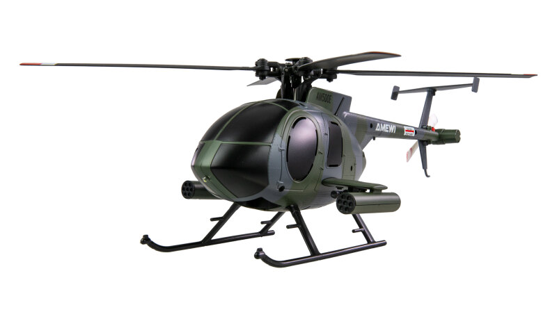 Hughes MD500 Helikopter Militär 4-Kanal 6G RTF grau