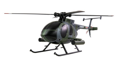 Hughes MD500 Helikopter Militär 4-Kanal 6G RTF grau