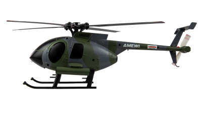 Hughes MD500 Helikopter Militär 4-Kanal 6G RTF grau