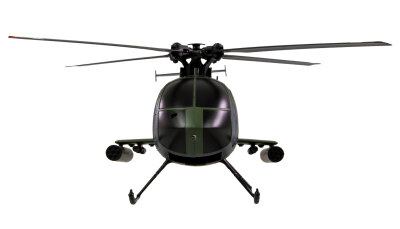 Hughes MD500 Helikopter Militär 4-Kanal 6G RTF grau