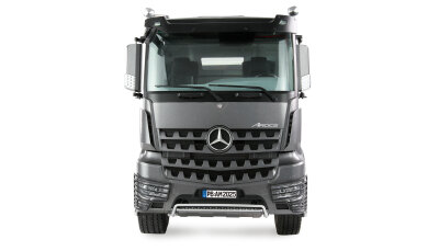 Mercedes-Benz Arocs Sattelzug mit Kippauflieger 4x4 1:14 RTR anthrazit