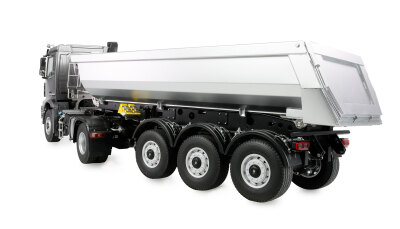 Mercedes-Benz Arocs Sattelzug mit Kippauflieger 4x4 1:14 RTR anthrazit