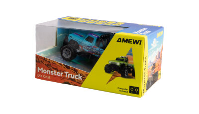RC-Monstertruck Die Cast 1:64 RTR blau
