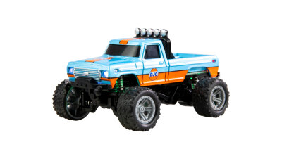 RC-Monstertruck Die Cast 1:64 RTR blau/orange
