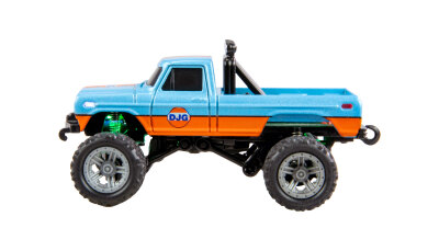 RC-Monstertruck Die Cast 1:64 RTR blau/orange