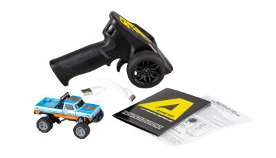 RC-Monstertruck Die Cast 1:64 RTR blau/orange