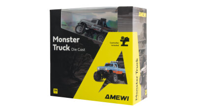 RC-Monstertruck Die Cast 1:64 RTR grau