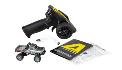 RC-Monstertruck Die Cast 1:64 RTR grau