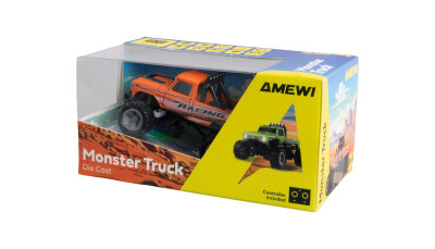 RC-Monstertruck Die Cast 1:64 RTR orange