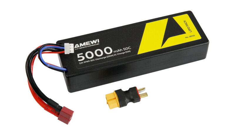 LiPo Akku 2S 7,4V 5000mAh 50C T-Plug