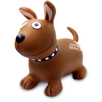 Hüpftier Dog Brown mit Pumpe