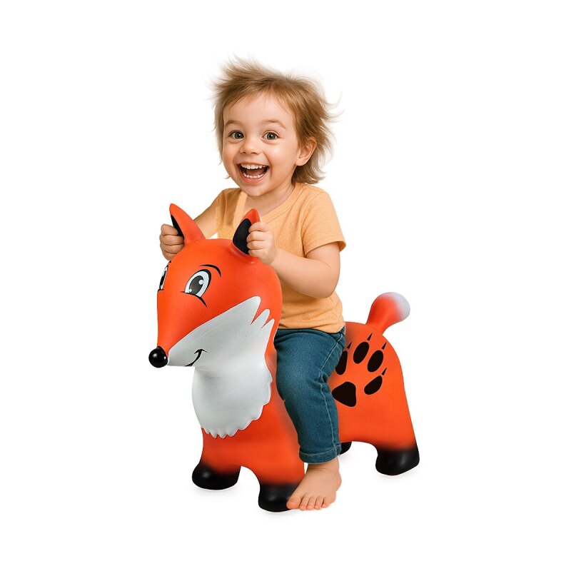 Hüpftier Fuchs mit Pumpe