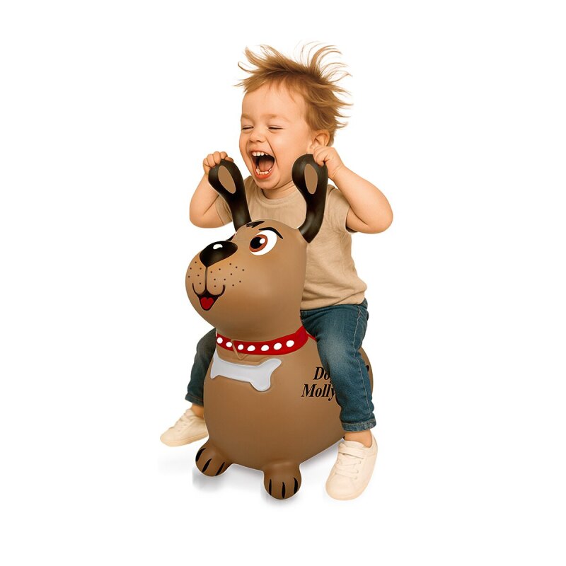 Hüpftier Dog Molly mit Pumpe