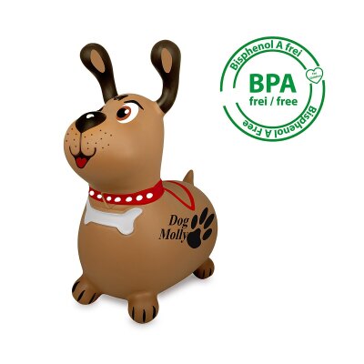 Hüpftier Dog Molly mit Pumpe