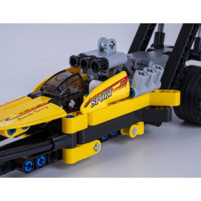 CaDA Set C52017W Drag Racing gelb Bricks