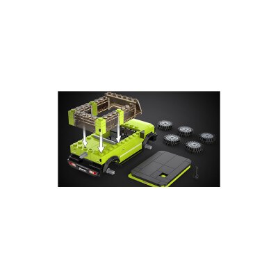 CaDA Set C55023W Suzuki Jimny 1:24 grün Bricks