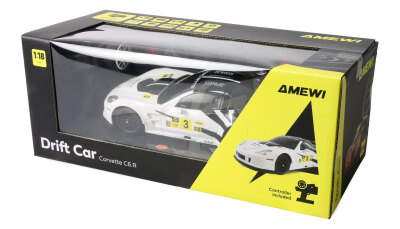 Corvette C6.R Drift Car 1:18 RTR weiß