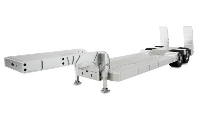 Tieflader-Sattelauflieger mit Doppelachse aus Aluminium...