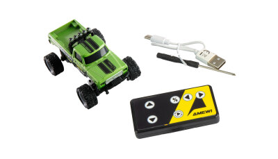 RC-Monstertruck Die Cast 1:64 RTR grün
