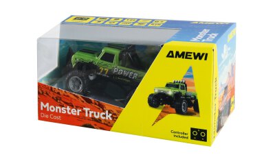 RC-Monstertruck Die Cast 1:64 RTR grün