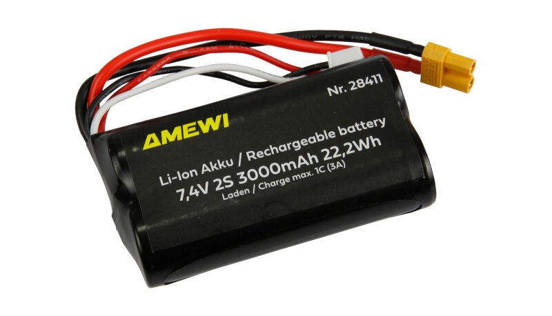 Li-Ion Akku 2S 7,4V 3000mAh XT30