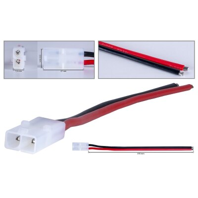 Tamiya kompatibler Stecker mit 14AWG 2,5mm²...