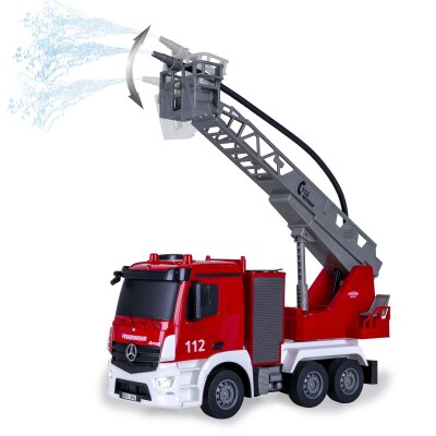 Feuerwehr Drehleiter Mercedes -Benz Antos 1:26 2,4GHz mit Spritzfunktion