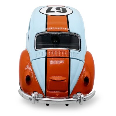 Volkwagen Classical Beetle 1967 Diecast 1:28 hellblau inkl. Knopfzellen