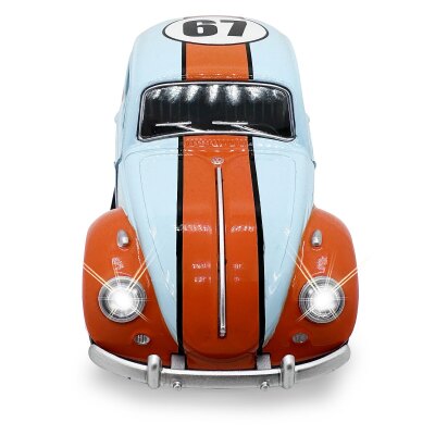 Volkwagen Classical Beetle 1967 Diecast 1:28 hellblau inkl. Knopfzellen